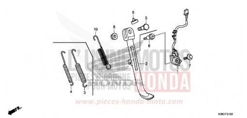 BEQUILLE MSX125AH de 2017